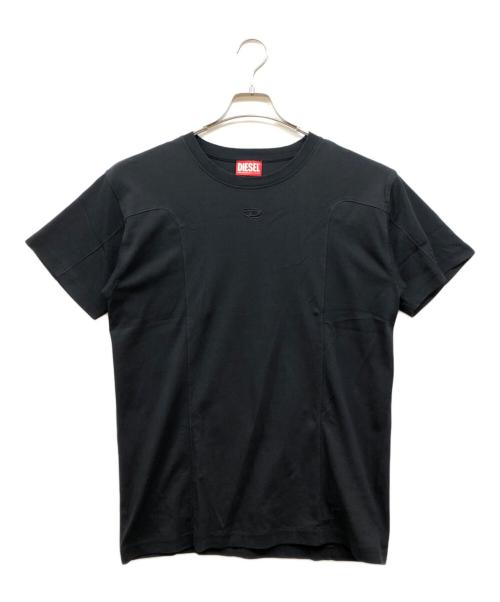 DIESEL（ディーゼル）DIESEL (ディーゼル) 刺繍ロゴtシャツ ブラック サイズ:Sの古着・服飾アイテム