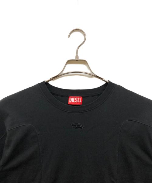 DIESEL（ディーゼル）DIESEL (ディーゼル) 刺繍ロゴtシャツ ブラック サイズ:Sの古着・服飾アイテム