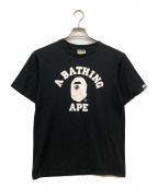 A BATHING APEアベイシングエイプ）の古着「ロゴプリントtシャツ」｜ブラック
