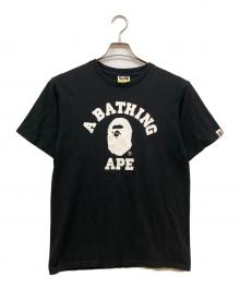 A BATHING APE（アベイシングエイプ）の古着「ロゴプリントtシャツ」｜ブラック