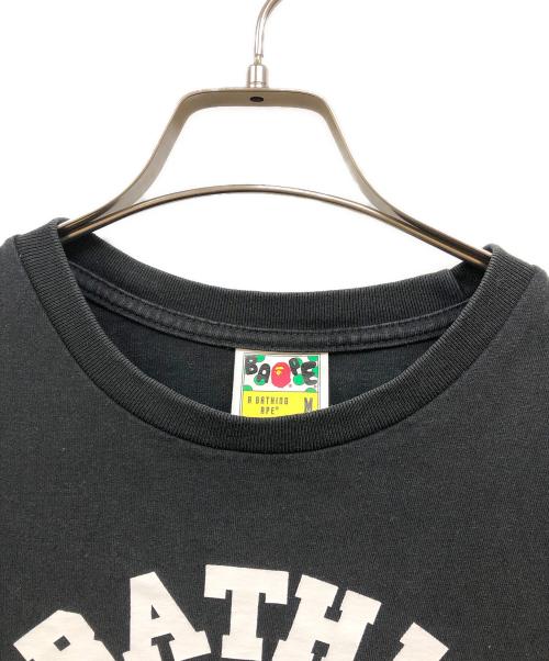 A BATHING APE（アベイシングエイプ）A BATHING APE (アベイシングエイプ) ロゴプリントtシャツ ブラック サイズ:Mの古着・服飾アイテム