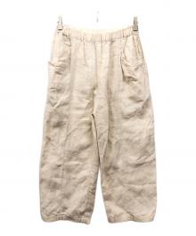 evam eva vie（エヴァムエヴァ ヴィー）の古着「LINEN PANTS」｜アイボリー