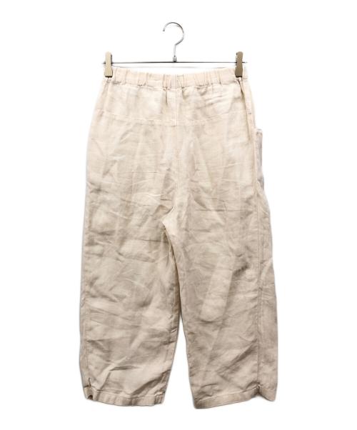evam eva vie（エヴァムエヴァ ヴィー）evam eva vie (エヴァムエヴァ ヴィー) LINEN PANTS アイボリー サイズ:記載無し（実寸サイズをご確認ください）の古着・服飾アイテム