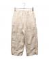 evam eva vie (エヴァムエヴァ ヴィー) LINEN PANTS アイボリー サイズ:記載無し（実寸サイズをご確認ください）：8000円