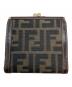 FENDI（フェンディ）の古着「ズッカ柄 がま口コンパクトウォレット」｜ベージュ