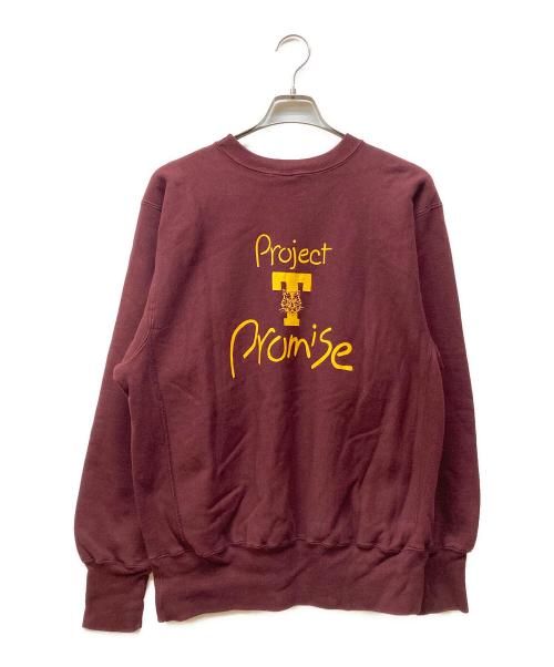 Champion REVERSE WEAVE（チャンピオン リバース ウィーブ）Champion REVERSE WEAVE (チャンピオン リバース ウィーブ) 90sプリントスウェット レッド サイズ:Lの古着・服飾アイテム