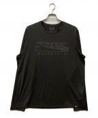 Patagoniaパタゴニア）の古着「Long Sleeved Capilene Cool Daily Graphic Shirt」｜ブラック