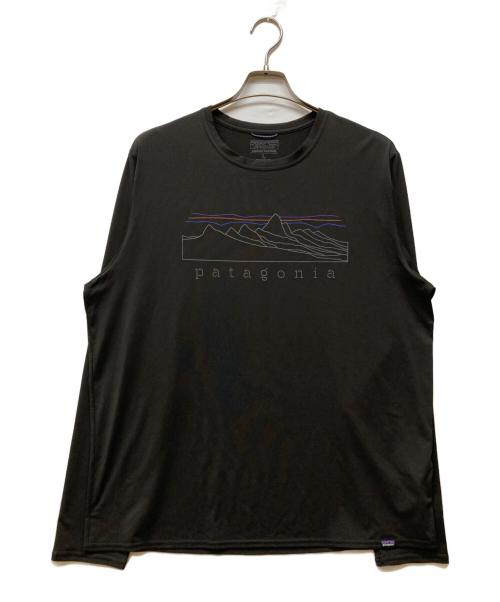 Patagonia（パタゴニア）Patagonia (パタゴニア) Long Sleeved Capilene Cool Daily Graphic Shirt ブラック サイズ:Ｌの古着・服飾アイテム