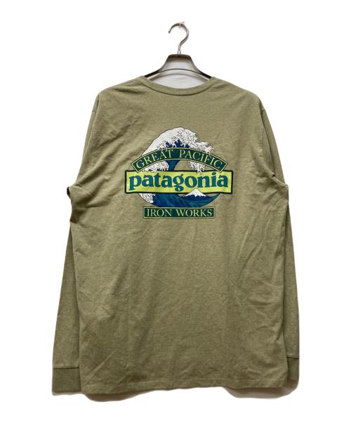 Patagonia（パタゴニア）Patagonia (パタゴニア) ロングスリーブ・グレート・ウェーブス・レスポンシビリティー カーキ サイズ:L 未使用品の古着・服飾アイテム