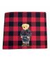 POLO RALPH LAUREN（ポロ・ラルフローレン）の古着「ポロベアチェック2つ折り財布」｜レッド×ブラック