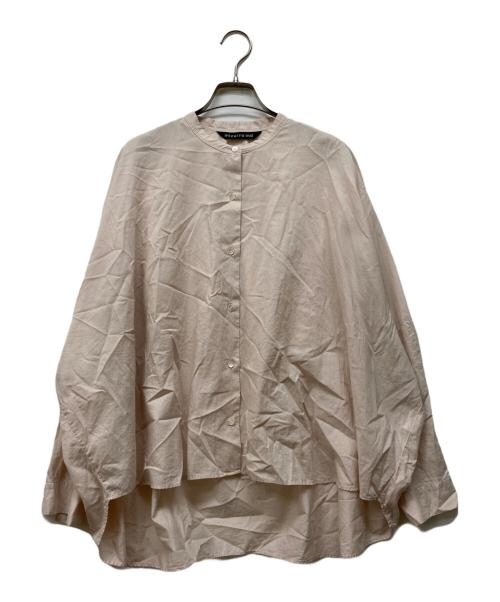 mizuiro-ind（ミズイロインド）mizuiro-ind (ミズイロインド) バックギャザーワイドシャツ ピンク サイズ:FREEの古着・服飾アイテム