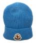 MONCLER（モンクレール）の古着「ロゴワッペン付きニットキャップ」｜スカイブルー