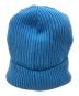 MONCLER (モンクレール) ロゴワッペン付きニットキャップ スカイブルー：19000円