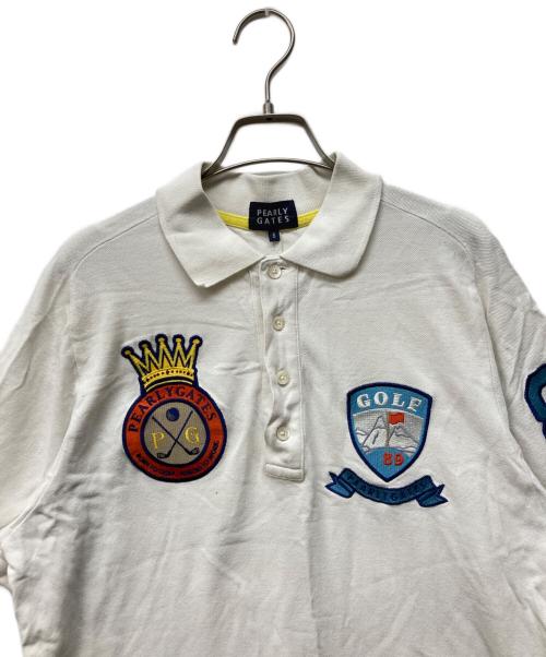 PEARLY GATES（パーリーゲイツ）PEARLY GATES (パーリーゲイツ) ポロシャツ ネイビー サイズ:6の古着・服飾アイテム
