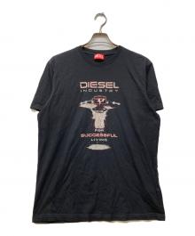 DIESEL（ディーゼル）の古着「プリントTシャツ」｜ブラック