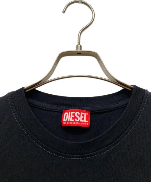 DIESEL（ディーゼル）DIESEL (ディーゼル) プリントTシャツ ブラック サイズ:ＸＬの古着・服飾アイテム