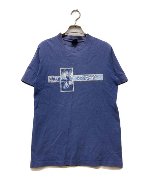 stussy（ステューシー）stussy (ステューシー) オールドプリントTシャツ ネイビー サイズ:Sの古着・服飾アイテム