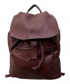 BOTTEGA VENETAボッテガベネタ）の古着「イントレチャートレザーリュック」｜ボルドー