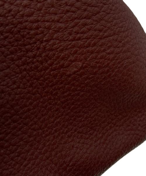 BOTTEGA VENETA（ボッテガベネタ）BOTTEGA VENETA (ボッテガベネタ) イントレチャートレザーリュック ボルドーの古着・服飾アイテム