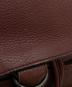 中古・古着 BOTTEGA VENETA (ボッテガベネタ) イントレチャートレザーリュック ボルドー：50000円