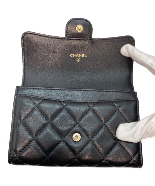 CHANEL（シャネル）CHANEL (シャネル) マトラッセココマークウォレット ブラックの古着・服飾アイテム