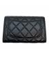 CHANEL (シャネル) マトラッセココマークウォレット ブラック：100000円