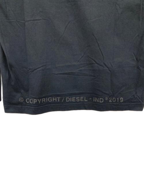 DIESEL（ディーゼル）DIESEL (ディーゼル) ナイロン切替カットソー ブラック サイズ:Sの古着・服飾アイテム