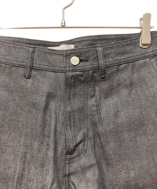 MENES（メネス）Menes (メネス) Okayama Selvedge Baggy Denim Slacks/オカヤマセルビッチバギーデニムスラックス ブラック サイズ:Lの古着・服飾アイテム