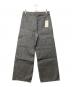 Menes (メネス) Okayama Selvedge Baggy Denim Slacks/オカヤマセルビッチバギーデニムスラックス ブラック サイズ:L：10000円
