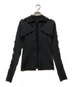 THEREDTHREADザレッドスレッド）の古着「S knit fit tops single petal」｜ブラック