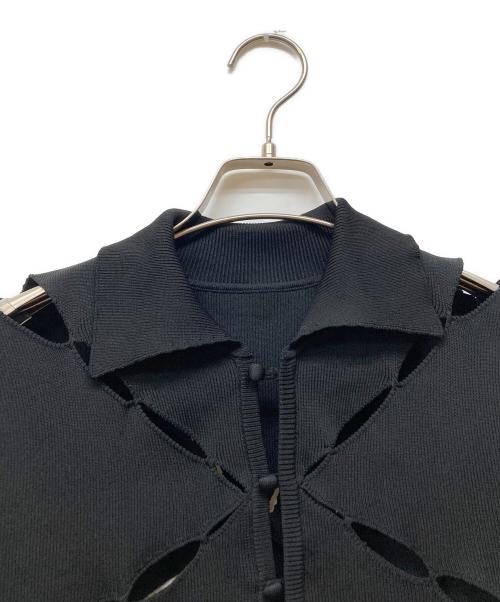 THEREDTHREAD（ザレッドスレッド）THEREDTHREAD (ザレッドスレッド) S knit fit tops single petal ブラック サイズ:Fの古着・服飾アイテム
