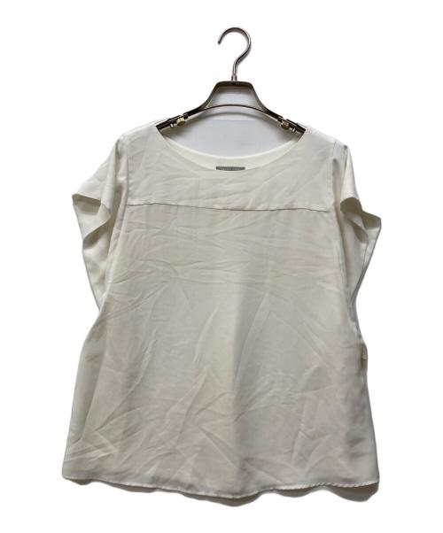 theory luxe（セオリーリュクス）theory luxe (セオリーリュクス) ノースリーブブラウス ホワイト サイズ:38の古着・服飾アイテム