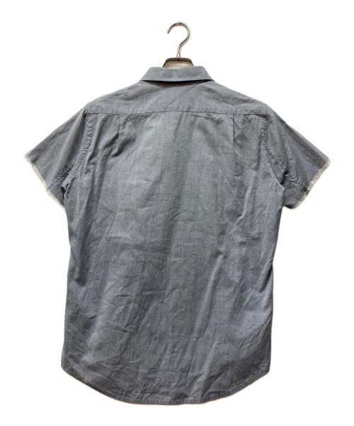 Martin Margiela 10（マルタン・マルジェラ 10）Martin Margiela 10 (マルタン・マルジェラ 10) カットオフ半袖シャツ グレー サイズ:1の古着・服飾アイテム