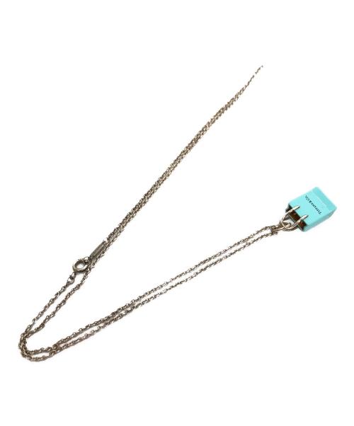 TIFFANY & Co.（ティファニー）Tiffany & Co. (ティファニー) ショッピングバッグネックレス シルバー×ブルーの古着・服飾アイテム