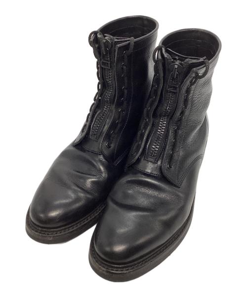 MINEDENIM（マインデニム）MINEDENIM (マインデニム) leather zipper unit military boots ブラック サイズ:41の古着・服飾アイテム