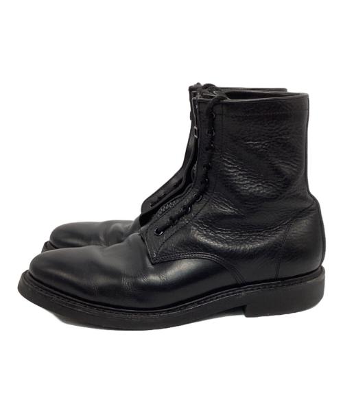 MINEDENIM（マインデニム）MINEDENIM (マインデニム) leather zipper unit military boots ブラック サイズ:41の古着・服飾アイテム