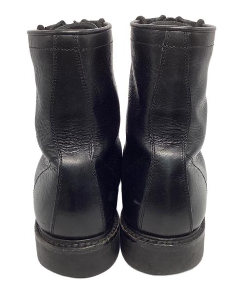 MINEDENIM（マインデニム）MINEDENIM (マインデニム) leather zipper unit military boots ブラック サイズ:41の古着・服飾アイテム