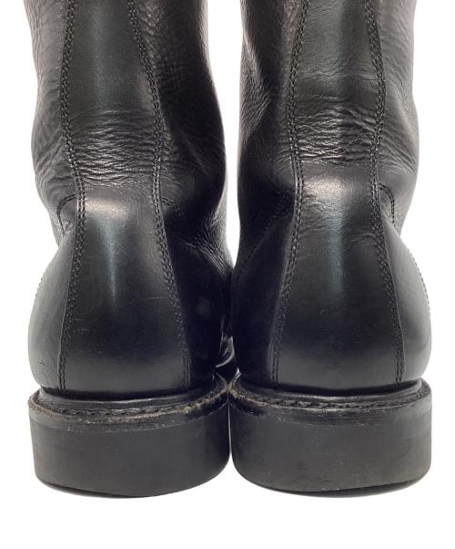 MINEDENIM（マインデニム）MINEDENIM (マインデニム) leather zipper unit military boots ブラック サイズ:41の古着・服飾アイテム