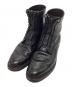 MINEDENIM（マインデニム）の古着「leather zipper unit military boots」｜ブラック