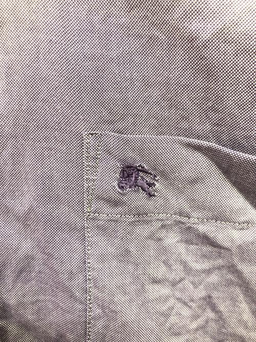 BURBERRY LONDON（バーバリーロンドン）BURBERRY LONDON (バーバリーロンドン) ノヴァチェックボタンダウンシャツ パープル サイズ:Lの古着・服飾アイテム