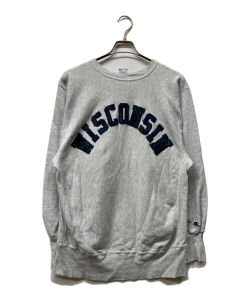 Champion REVERSE WEAVE（チャンピオン リバース ウィーブ）Champion REVERSE WEAVE (チャンピオン リバース ウィーブ) 90sアーチロゴスウェット グレー サイズ:XLの古着・服飾アイテム