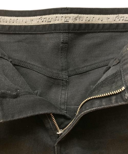 NUMBER (N)INE（ナンバーナイン）NUMBER (N)INE (ナンバーナイン) SKINNY STRETCH BLACK DENIM JEANS OW ブラック サイズ:3の古着・服飾アイテム
