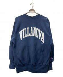 Champion（チャンピオン）の古着「REVERSE WEAVE 刺繍タグスウェット」｜ネイビー