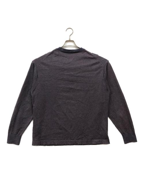 crepuscule（クレプスキュール）crepuscule (クレプスキュール) Henry Neck L/S バイオレット サイズ:1の古着・服飾アイテム