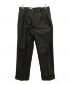 riprapリップラップ）の古着「TWO TUCK SLACKS (ARMY SERGE)」｜ブラウン