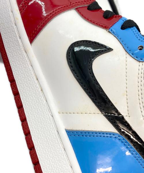 NIKE（ナイキ）NIKE (ナイキ) Air Jordan 1 Retro High OG Fearless UNC Chicago Sneaker レッド×ブルー サイズ:28の古着・服飾アイテム