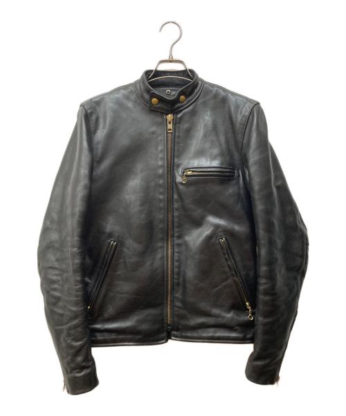 VANSON（バンソン）VANSON (バンソン) MODEL B シングル ライダース ブラック サイズ:34の古着・服飾アイテム