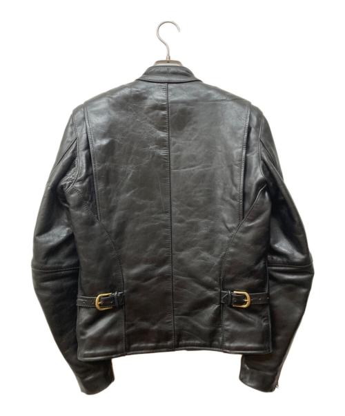 VANSON（バンソン）VANSON (バンソン) MODEL B シングル ライダース ブラック サイズ:34の古着・服飾アイテム