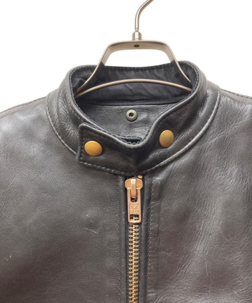 VANSON（バンソン）VANSON (バンソン) MODEL B シングル ライダース ブラック サイズ:34の古着・服飾アイテム