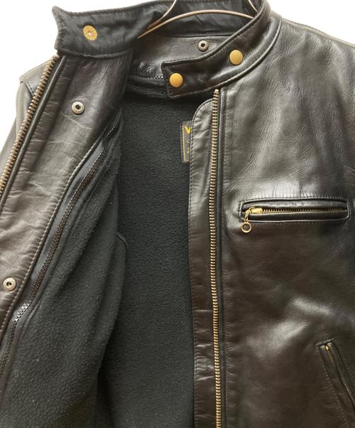 VANSON（バンソン）VANSON (バンソン) MODEL B シングル ライダース ブラック サイズ:34の古着・服飾アイテム